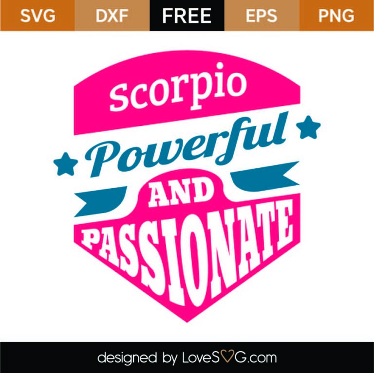 Scorpio Powerful And Passionate SVG Cut File SVG - LoveSVG