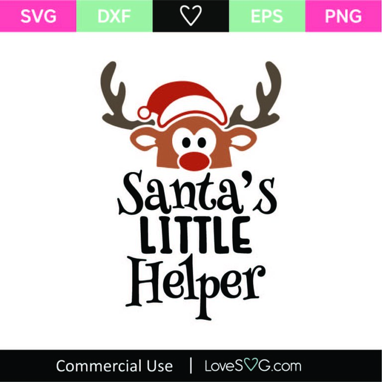 Santa's Little Helper SVG Cut File - Lovesvg.com