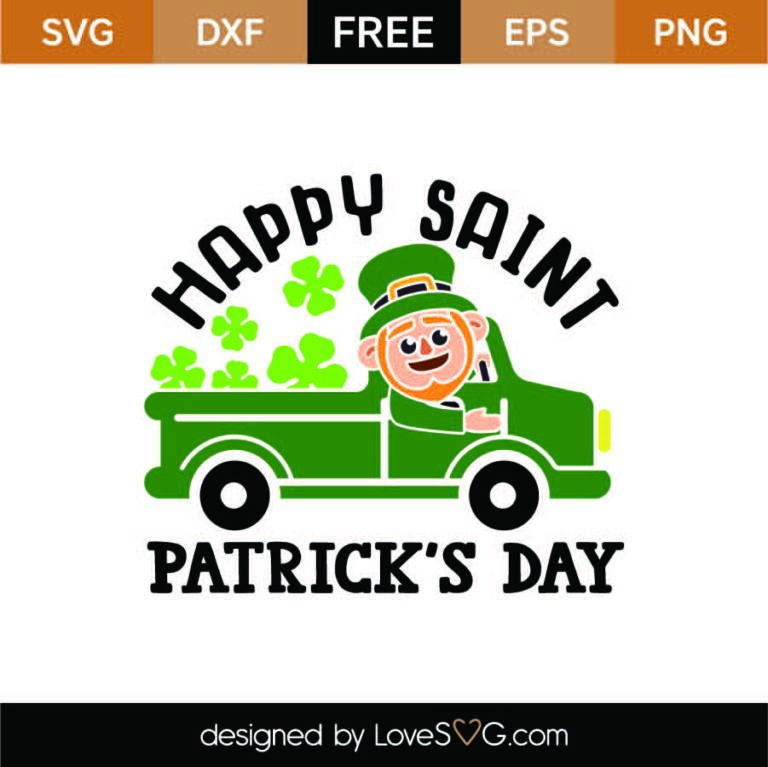 FREE Happy Saint Patrick'S Day SVG Cut File - Lovesvg.com