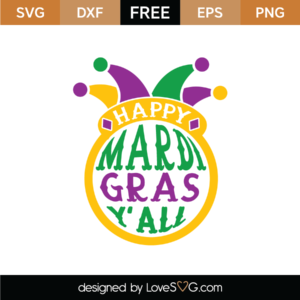 Free Mardi Gras Feathers SVG Cut File 