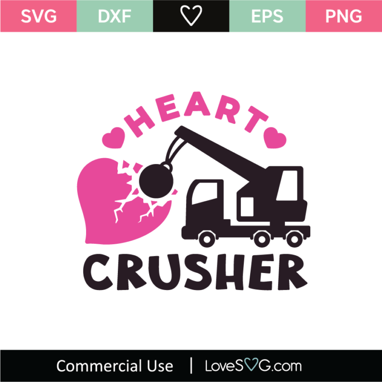 Heart Crusher SVG Cut File - Lovesvg.com