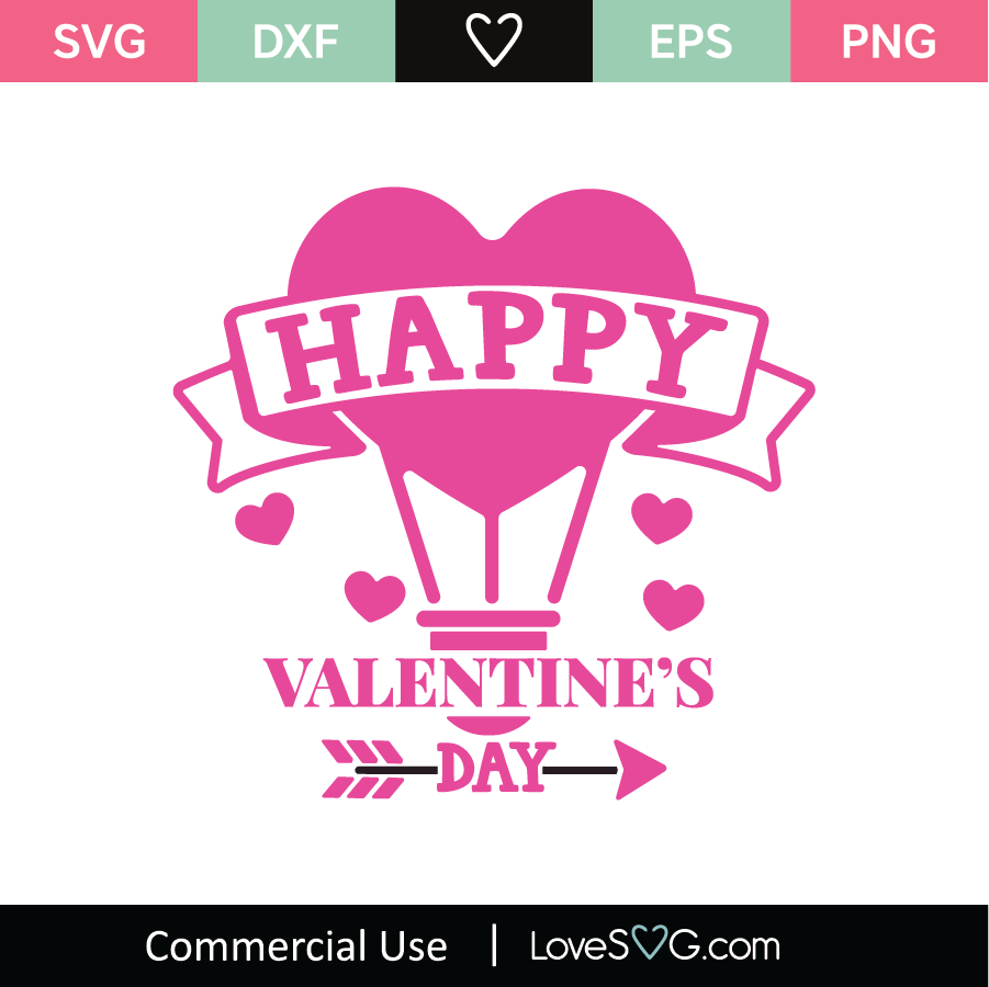 Happy Valentine's Day SVG Cut File - Lovesvg.com