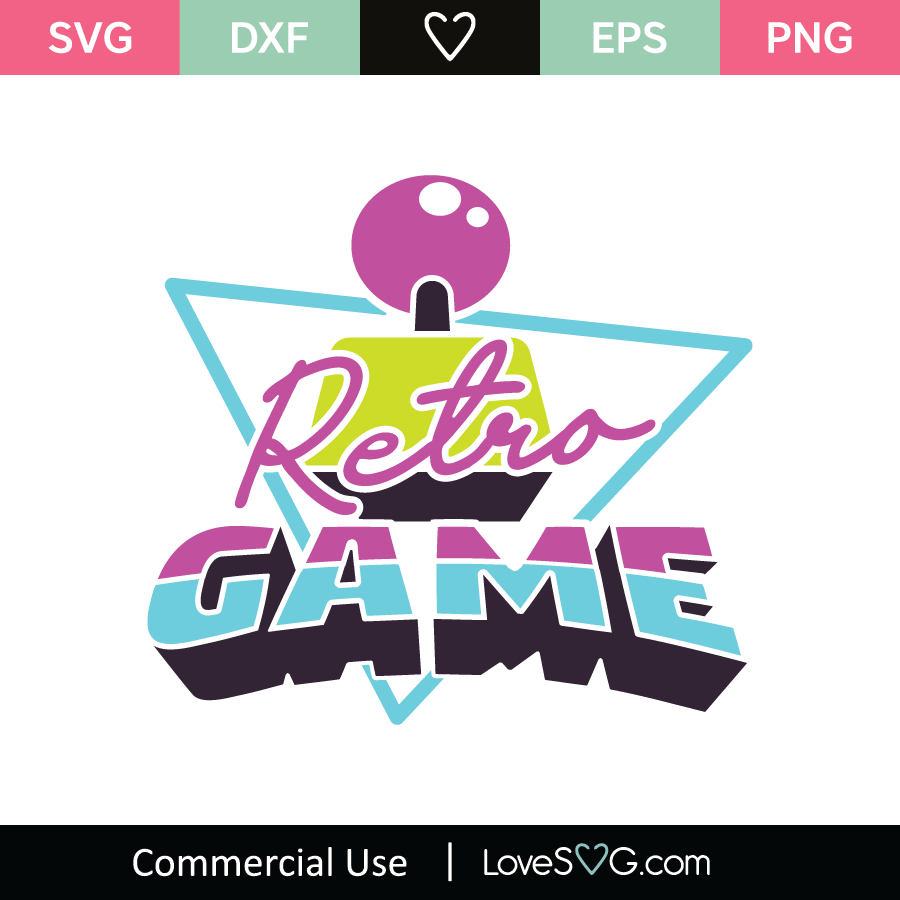 Retro Gaming Name Frame Instant Digital Download Svg Ai 