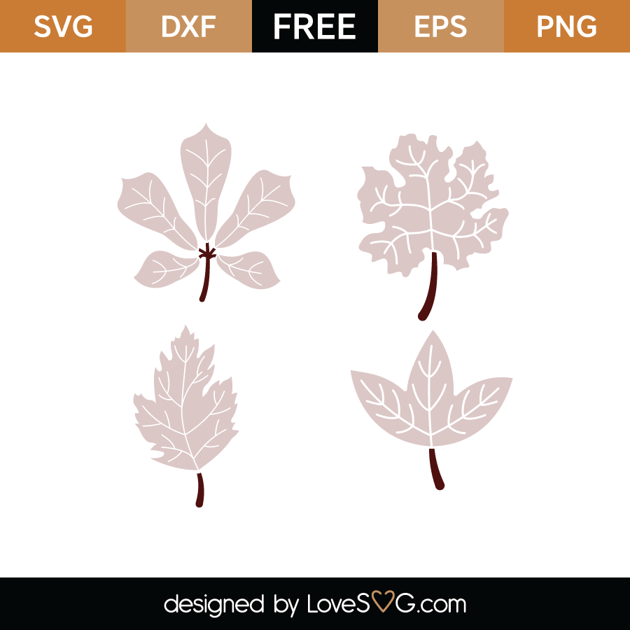 Free Autumn Leaves 2 Svg Cut Files 8416