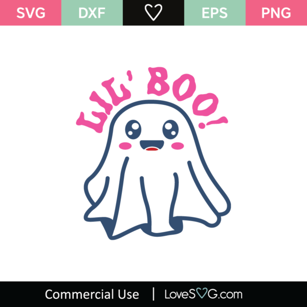 Lil' Boo SVG Cut File - Lovesvg.com