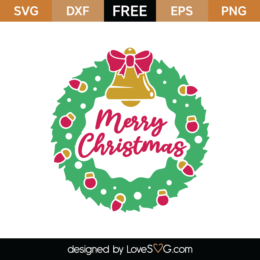 FREE Christmas SVG Cut File - Lovesvg.com