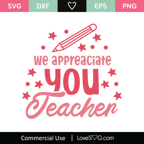 Teacher's Day SVG Cut File - Lovesvg.com