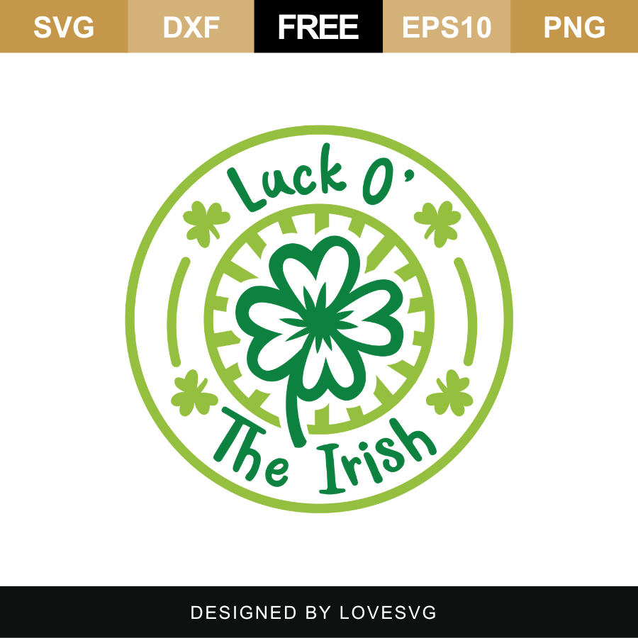 Premium Vector  Luck o'the irish svg